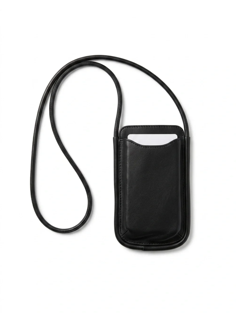 Black Crossbody Phone Case with Card Pocket